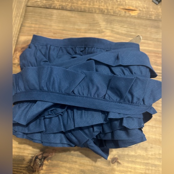 Lot Of 3 (20 Yards Each) White Eyelet Lace Edging Polka Dot Baby Blue, Navy Blue - Picture 5 of 9